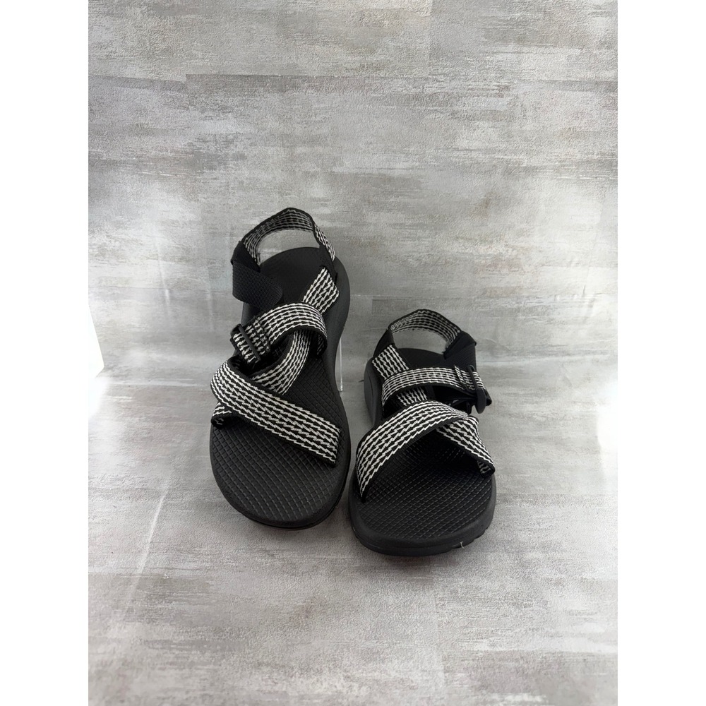 Chaco Z/Cloud 2 Women Sz 8 Black White Geometric Strappy Hiking Sandals J107076